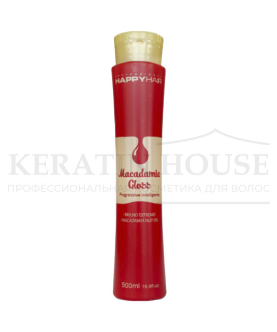 Happy Hair Macadamia Gloss кератин 500 мл