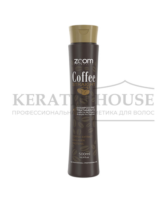 Шампунь для глубокой очистки ZOOM Coffee Straight 500 ml