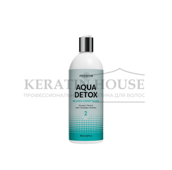 Prodiva Aqua Detox Смягчающий детокс-кондиционер для волос и кожи головы, 500 мл.