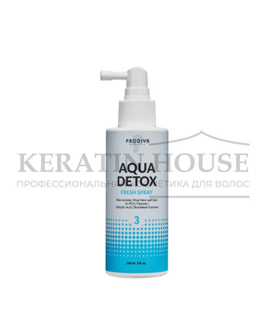 Prodiva Aqua Detox Fresh Spray Детокс спрей продлевающий свежесть кожи головы, 150 мл.