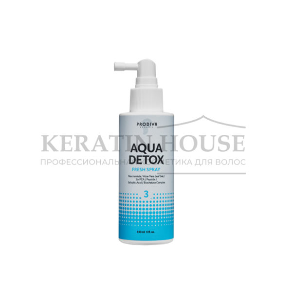 Prodiva Aqua Detox Fresh Spray Детокс спрей продлевающий свежесть кожи головы, 150 мл.