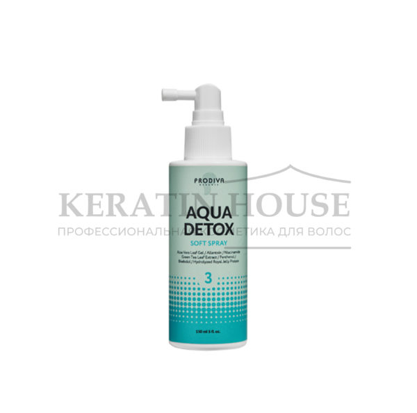 Prodiva Aqua Detox Soft Spray Детокс спрей для чувствительной кожи головы, 150 мл.